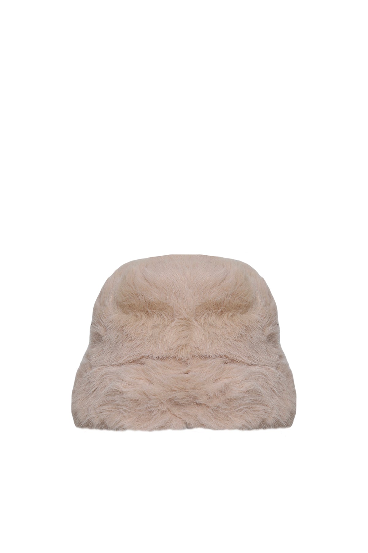Beige Faux Fur Hat Fnilip