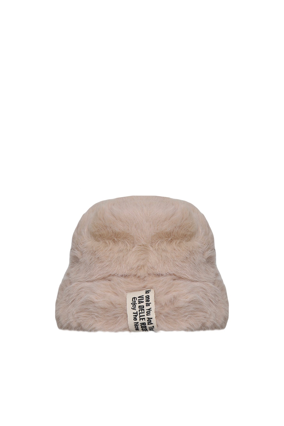 Beige Faux Fur Hat Fnilip