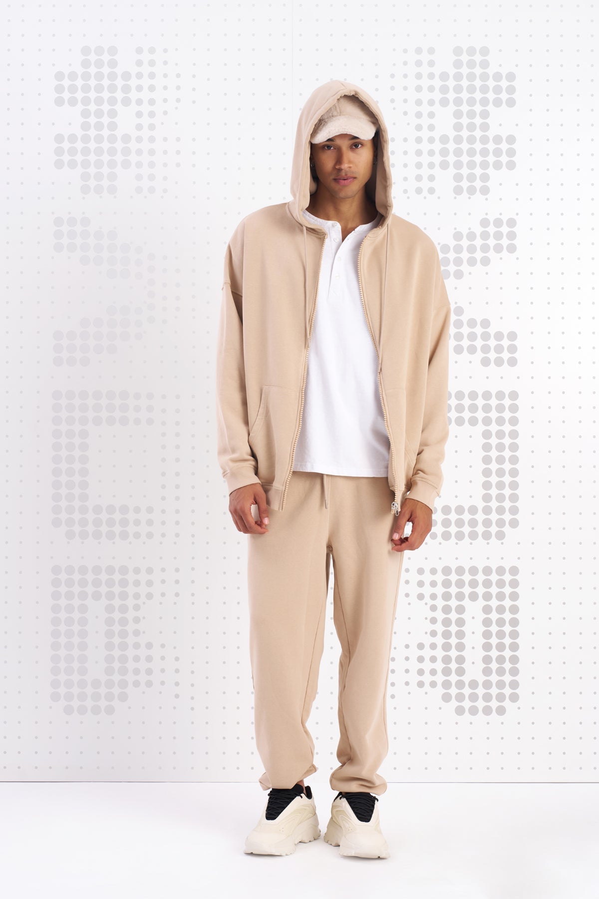 Beige Sw-shirt Moto