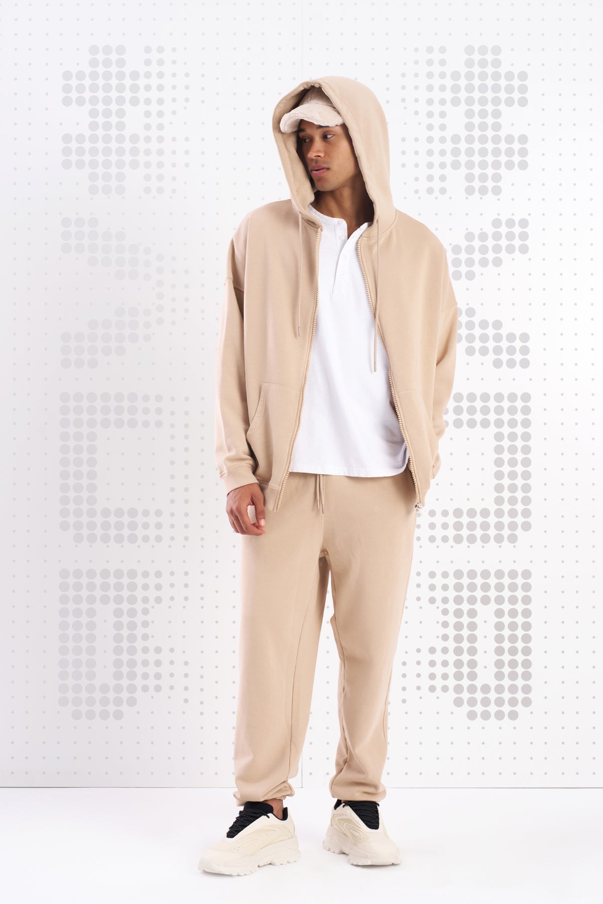 Beige Sw-shirt Moto