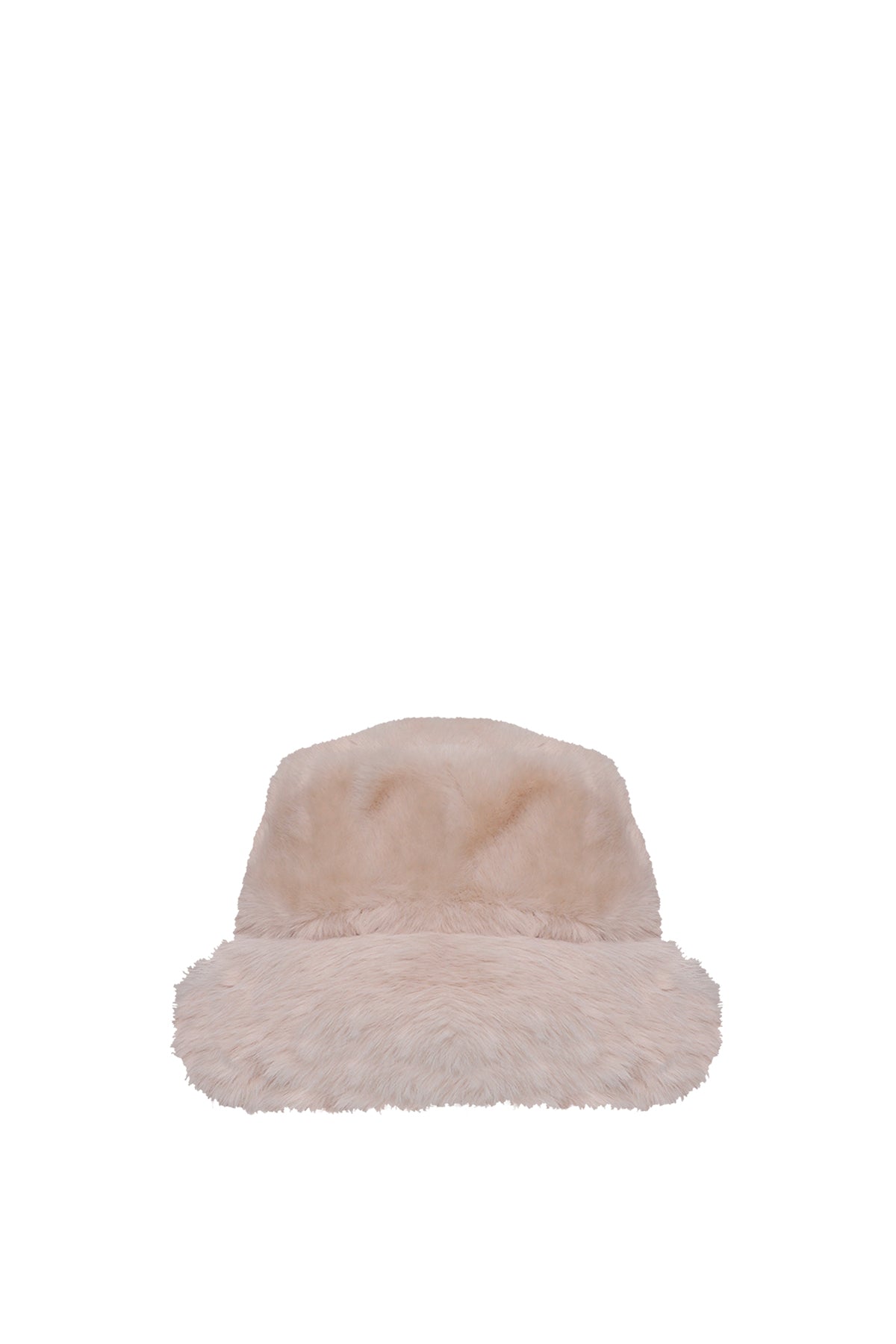 Beige Faux Fur Bucket Hat Peter