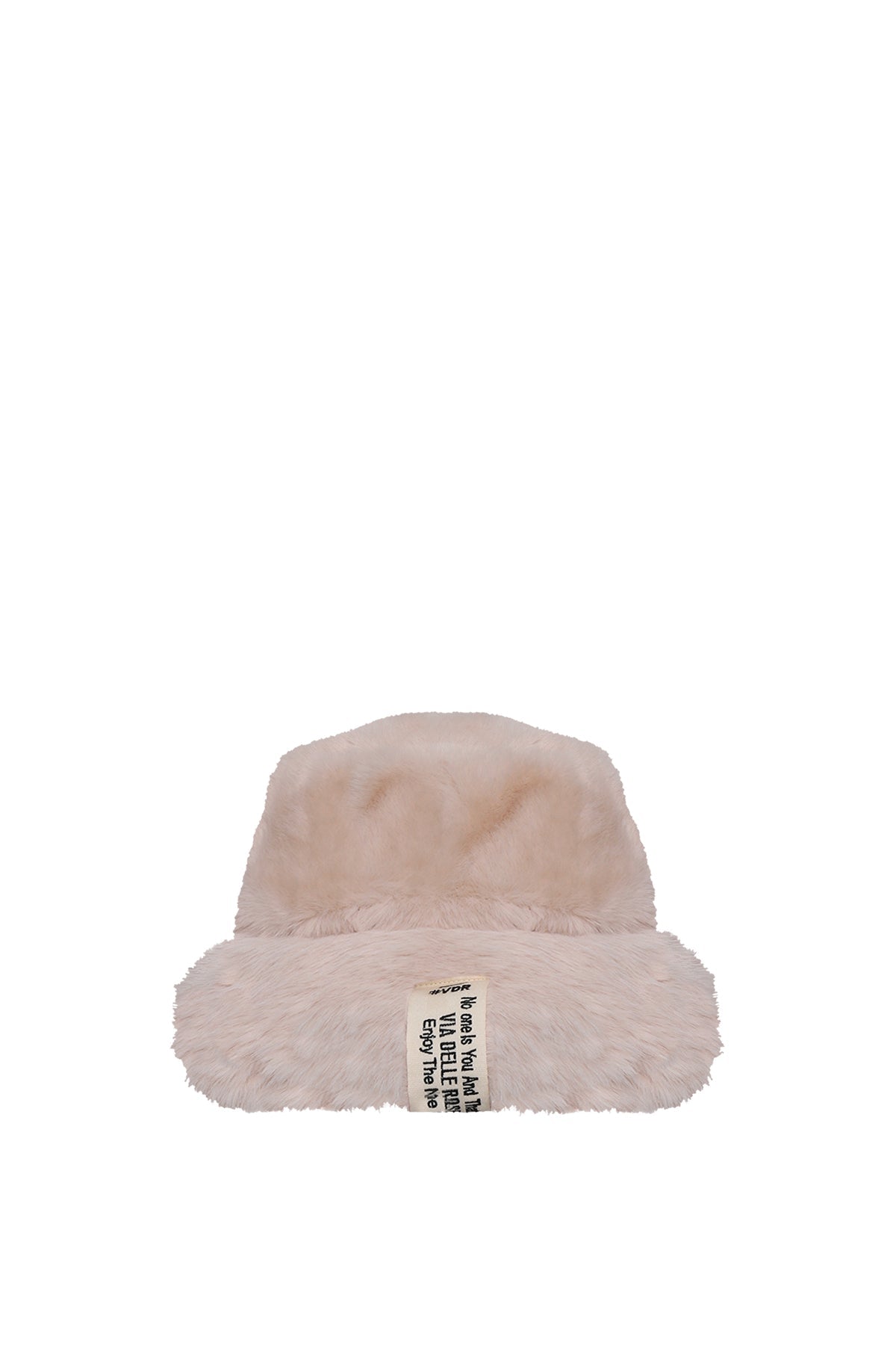 Beige Faux Fur Bucket Hat Peter