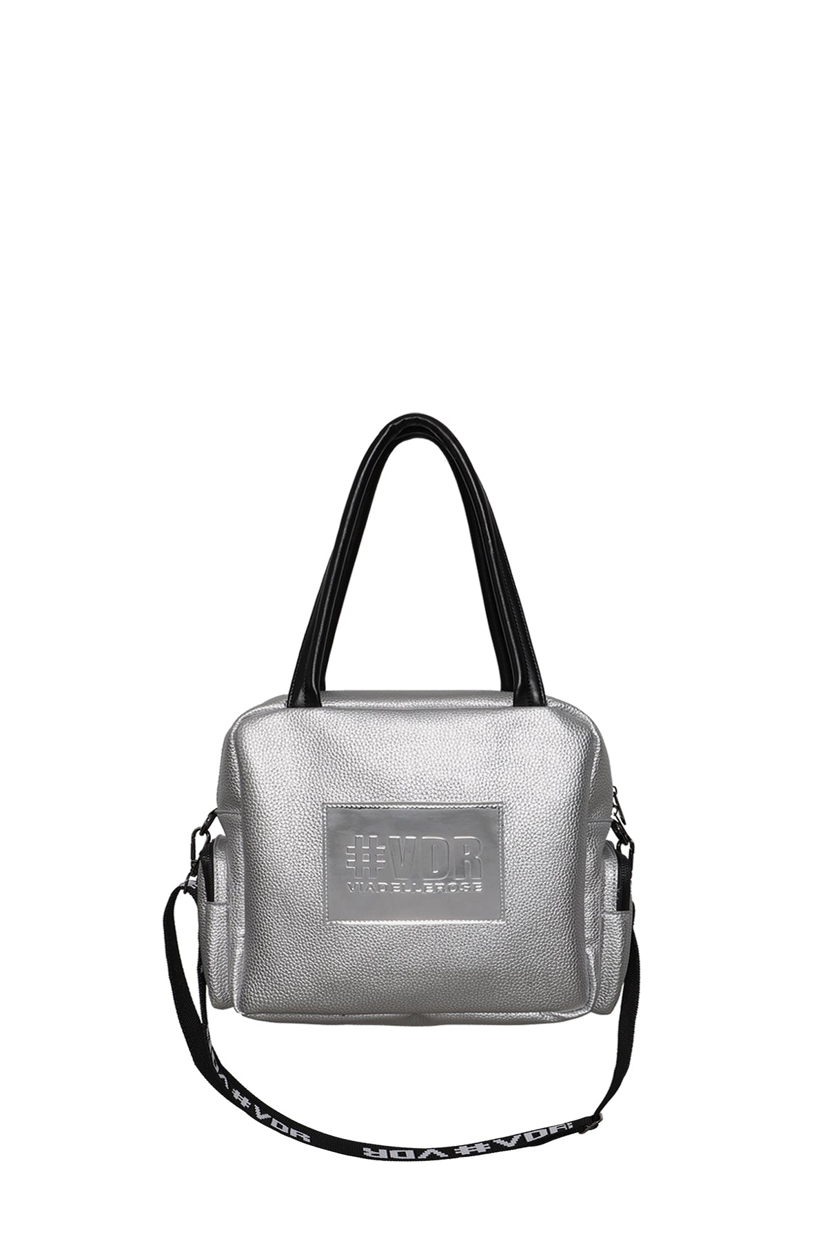 Silver Faux Leather Bag Porto22