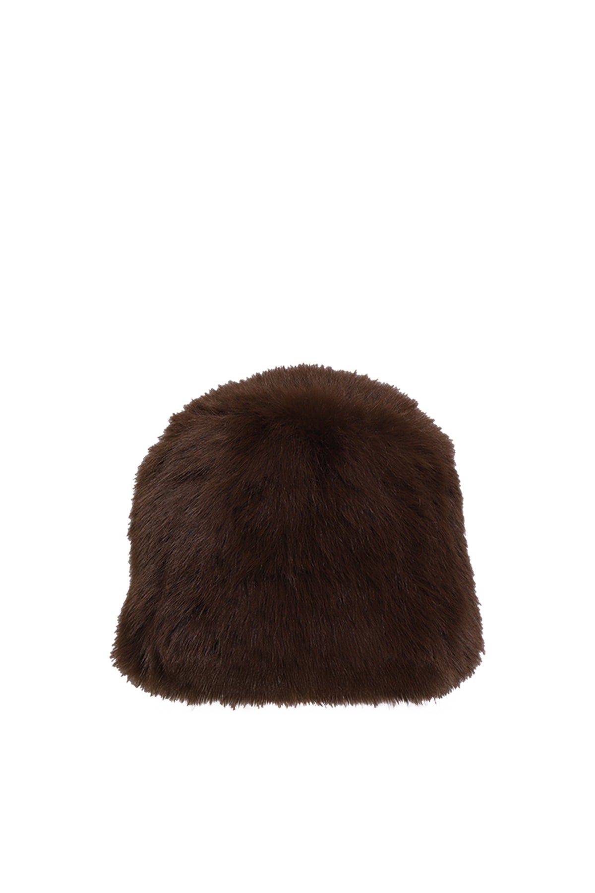 Brown Faux Fur Hat Postino