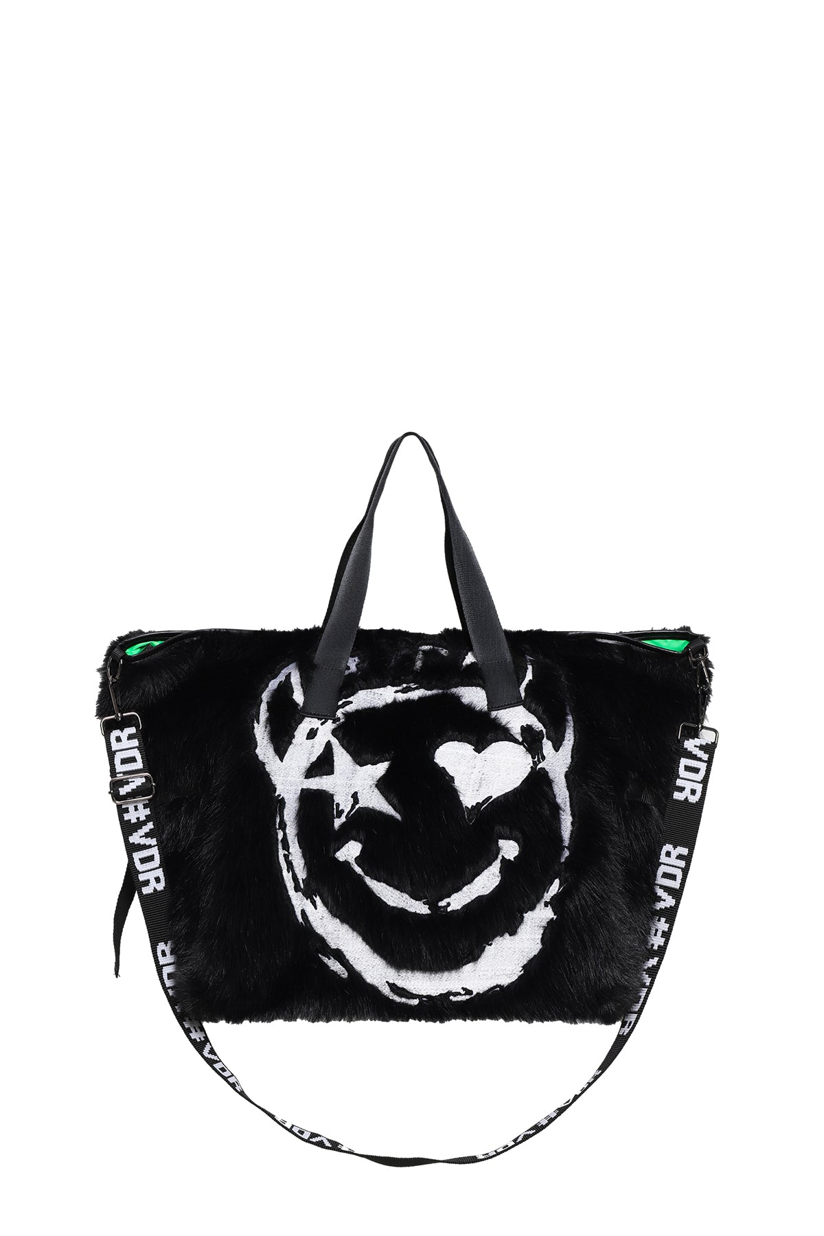 Black Faux Fur Bag Rambo3