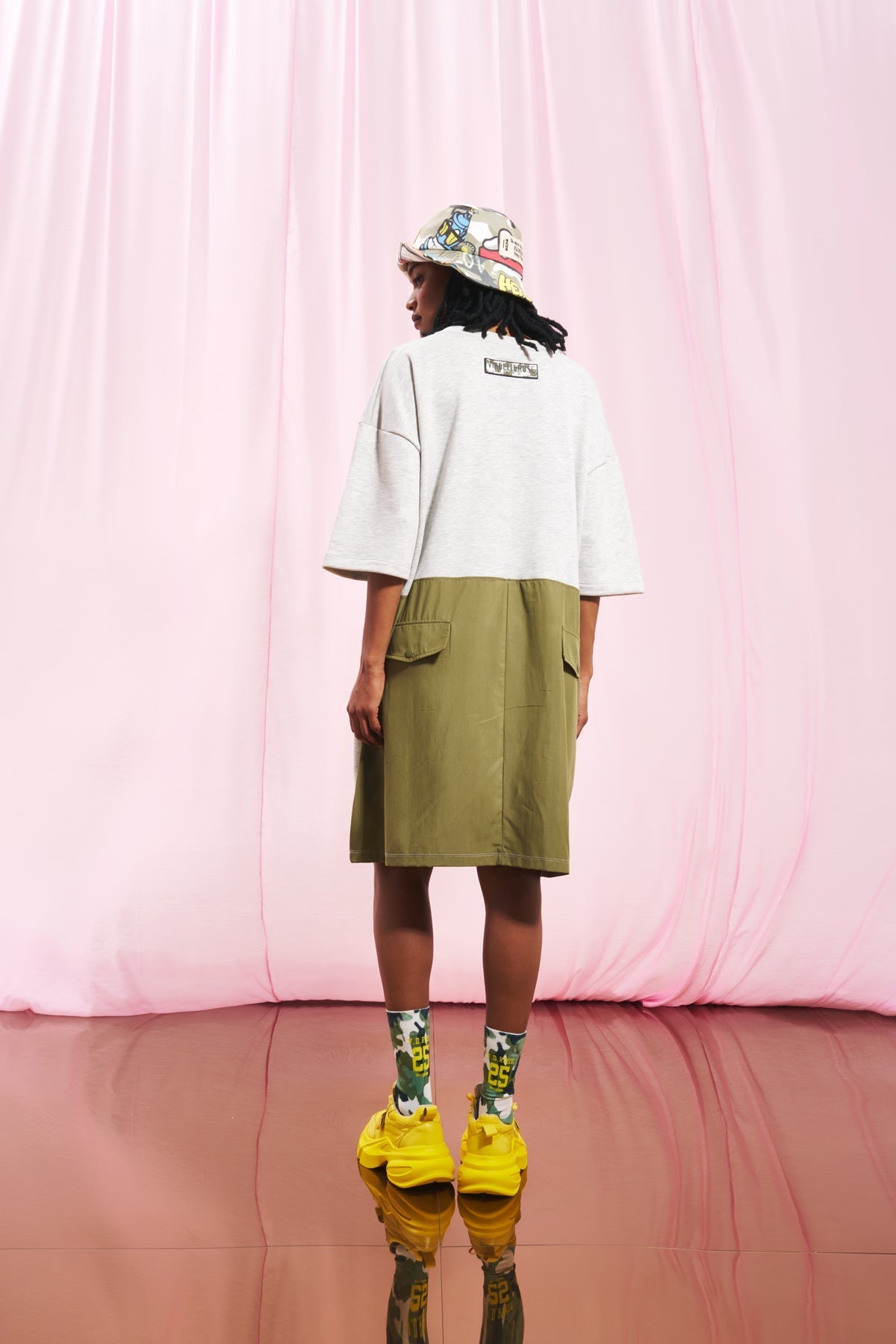 Yellow Chunky Sole Sneakers Schiuma