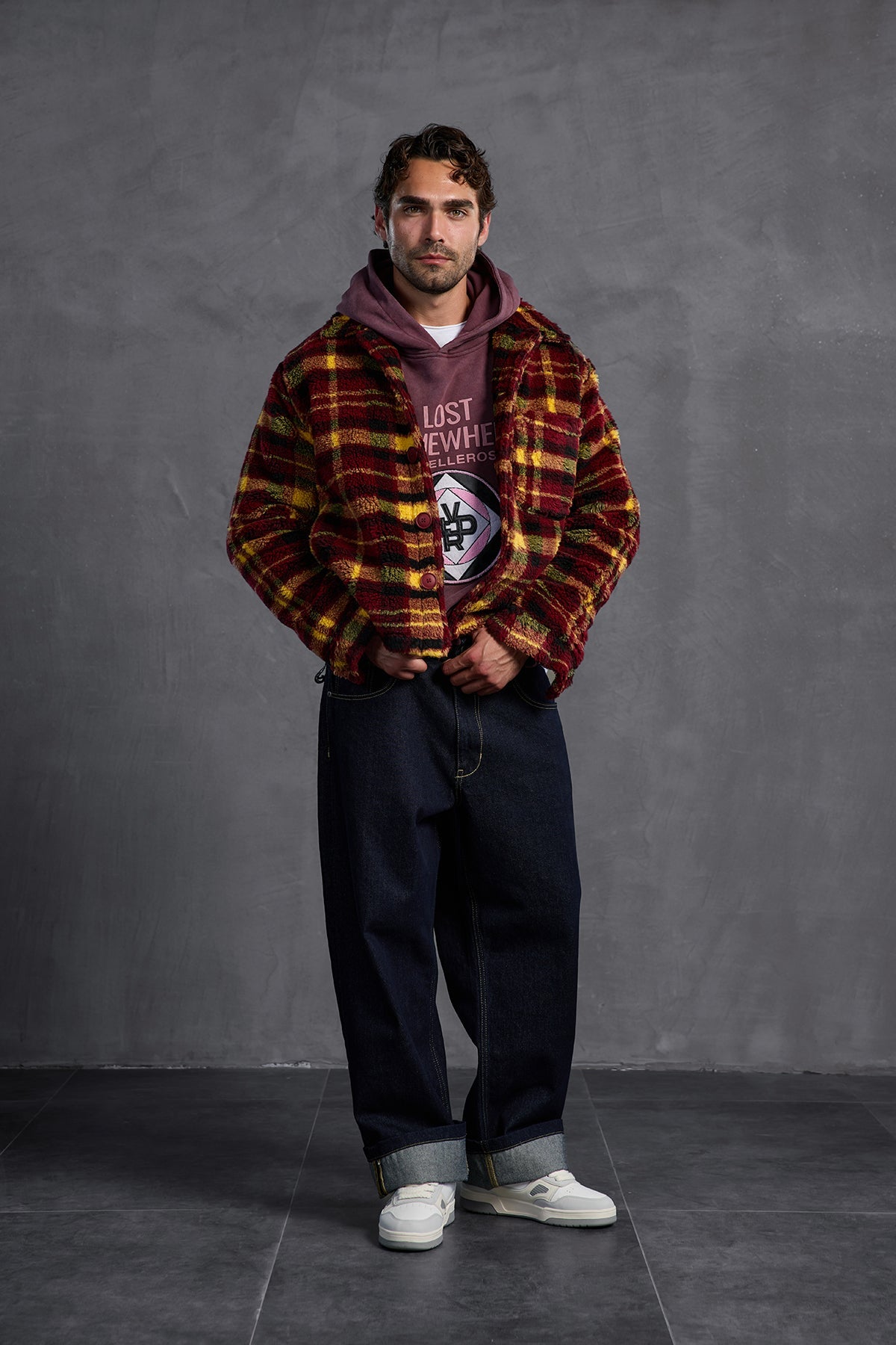 Blue Baggy Trousers 10016