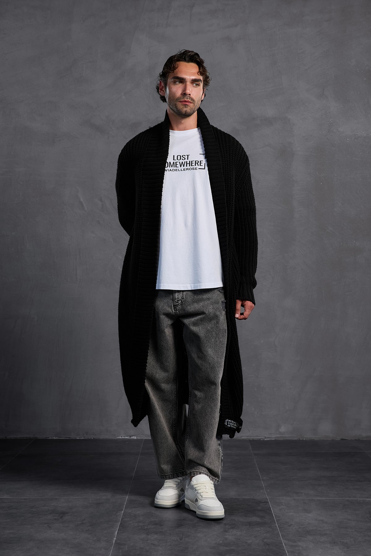 Black Baggy Trousers 10017