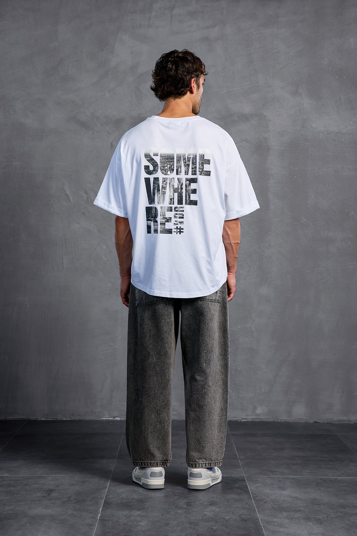 Black Baggy Trousers 10017