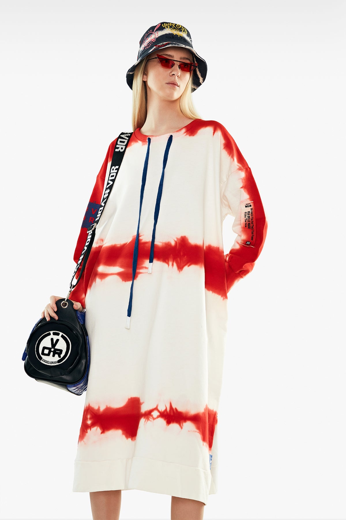 Off White Orange Dress 11005