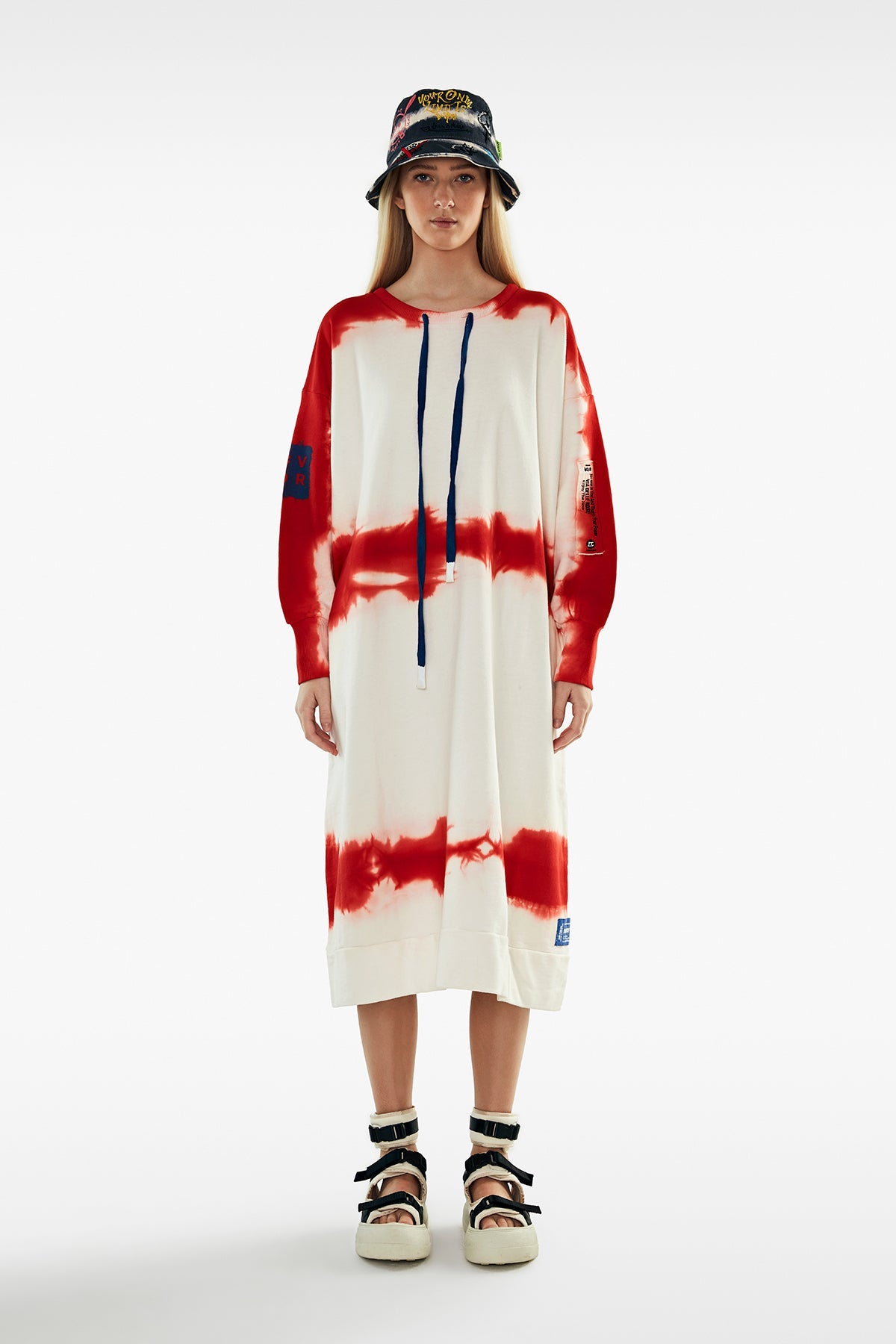 Off White Orange Dress 11005