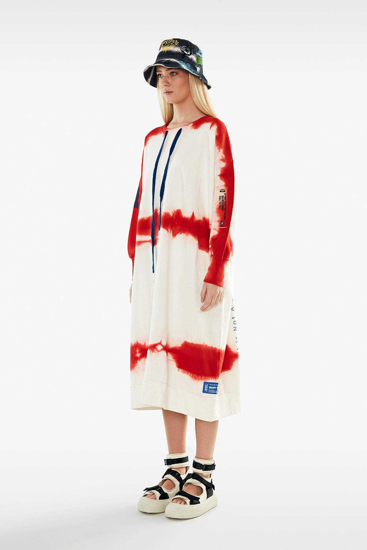 Off White Orange Dress 11005