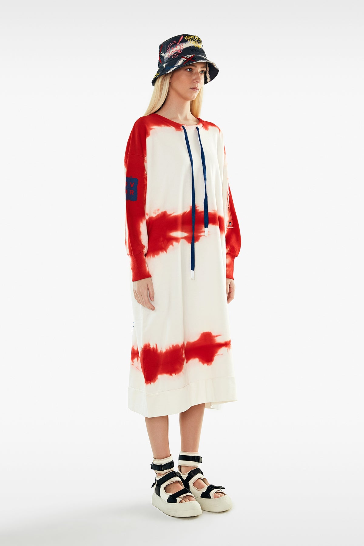 Off White Orange Dress 11005