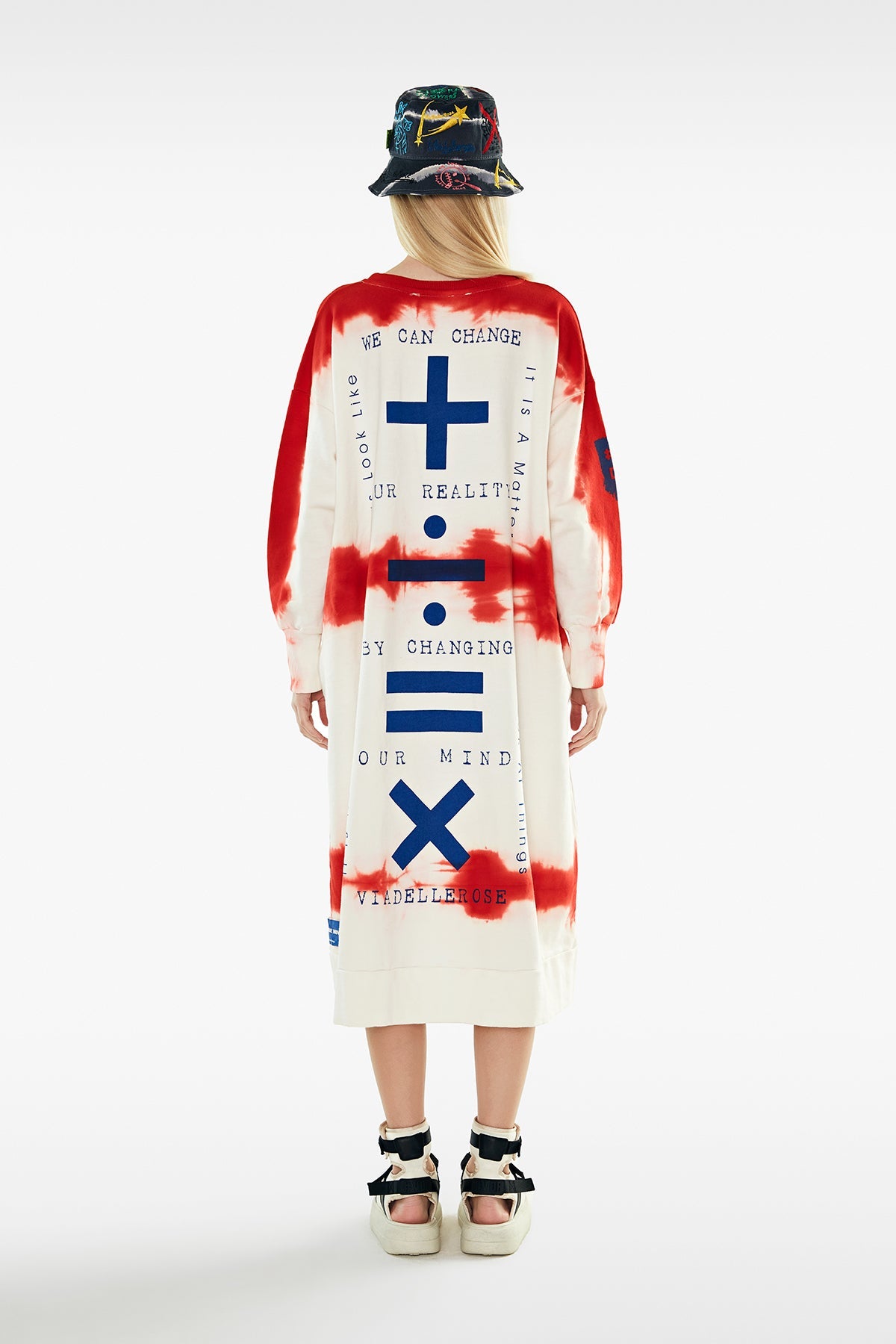 Off White Orange Dress 11005