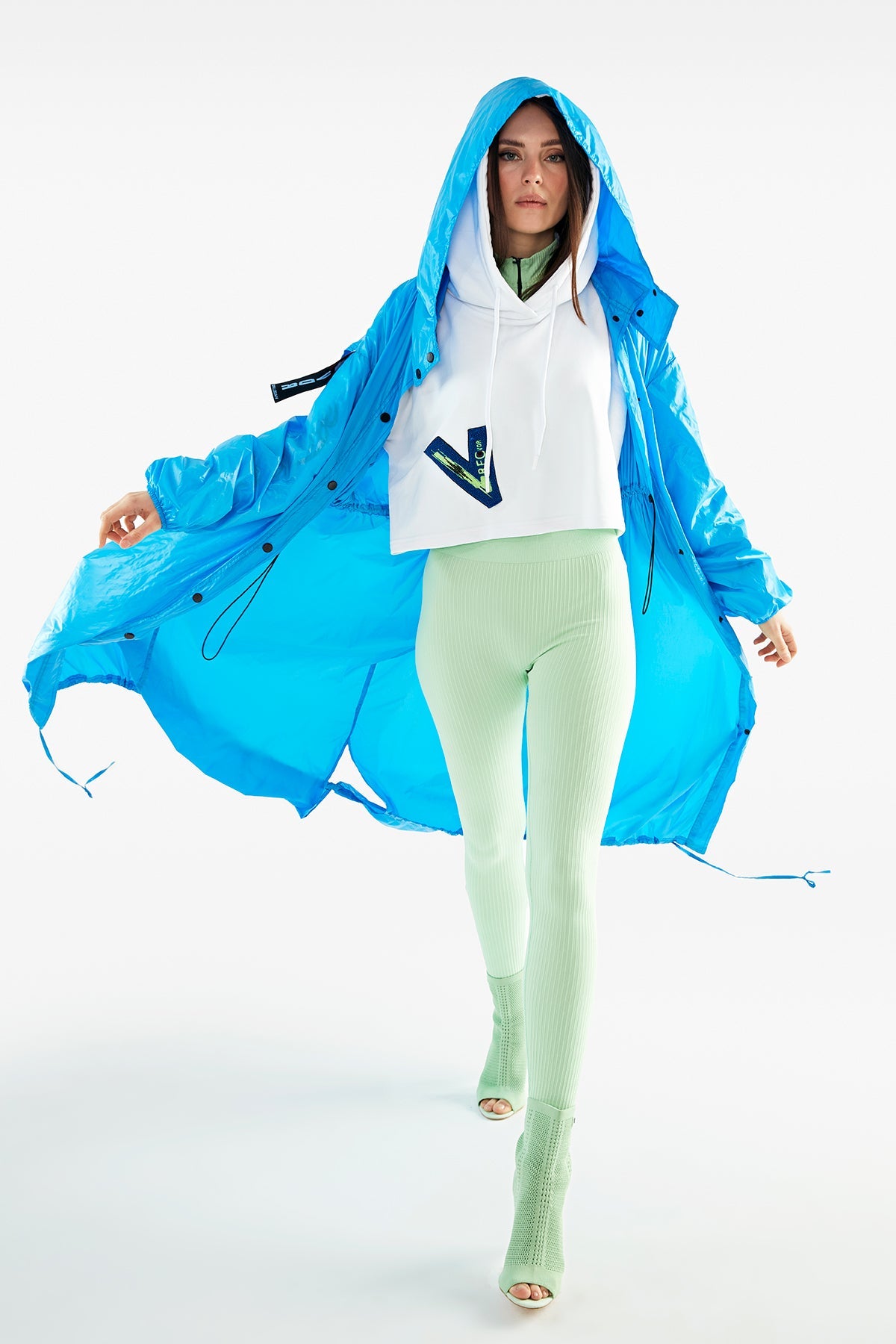 Azzurro Wind Coat 11254