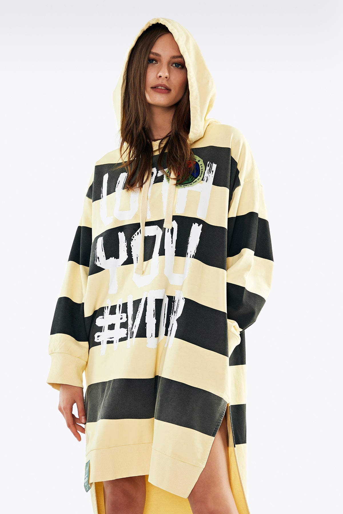 Giallo Pastello Nero Dress 11302