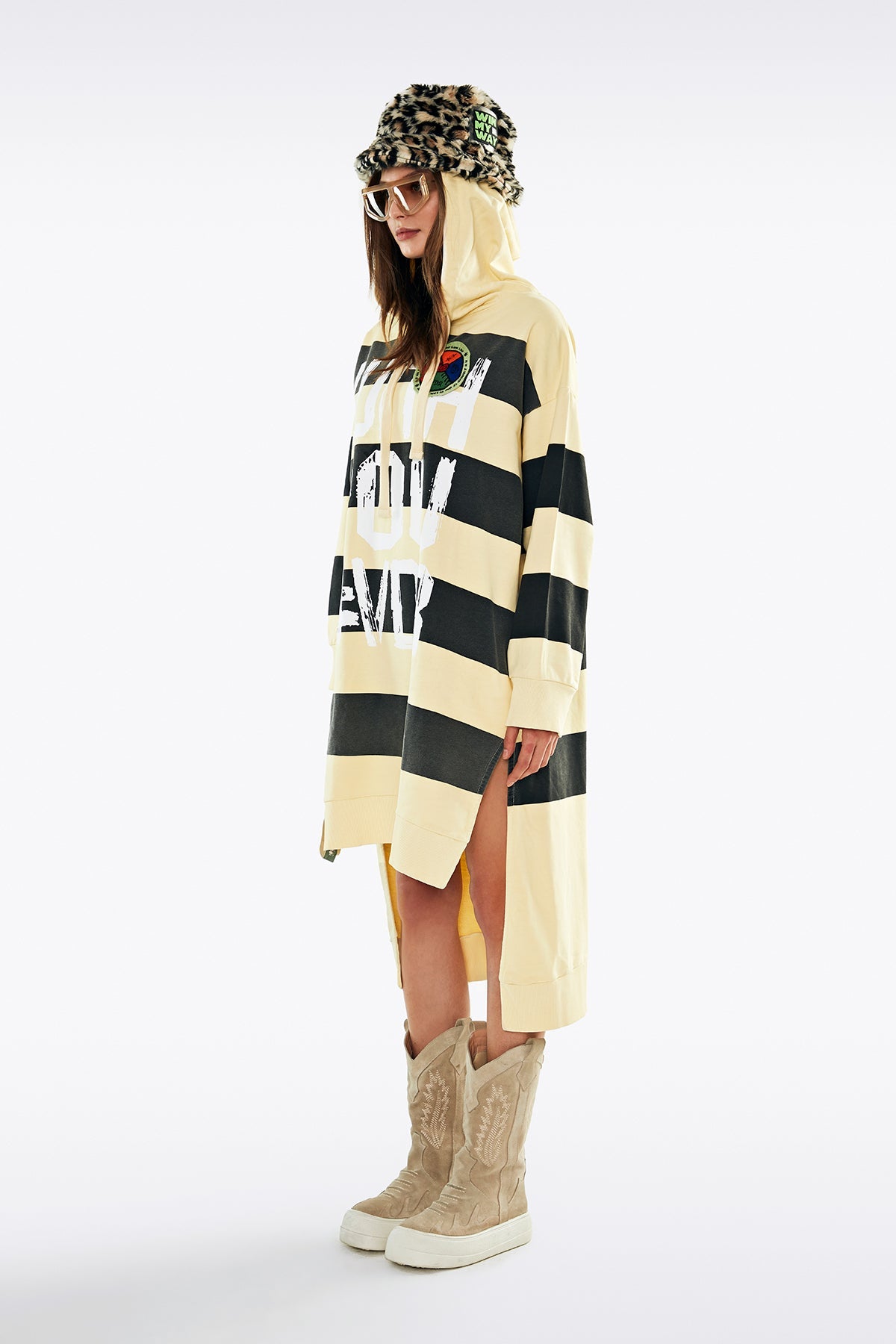 Giallo Pastello Nero Dress 11302