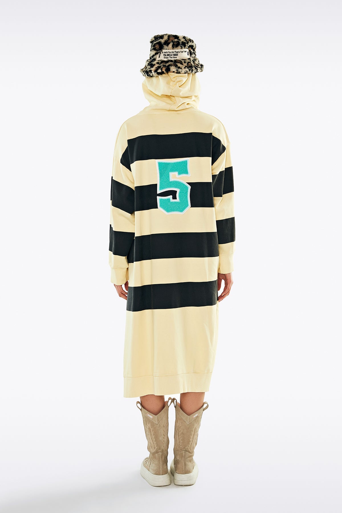 Giallo Pastello Nero Dress 11302