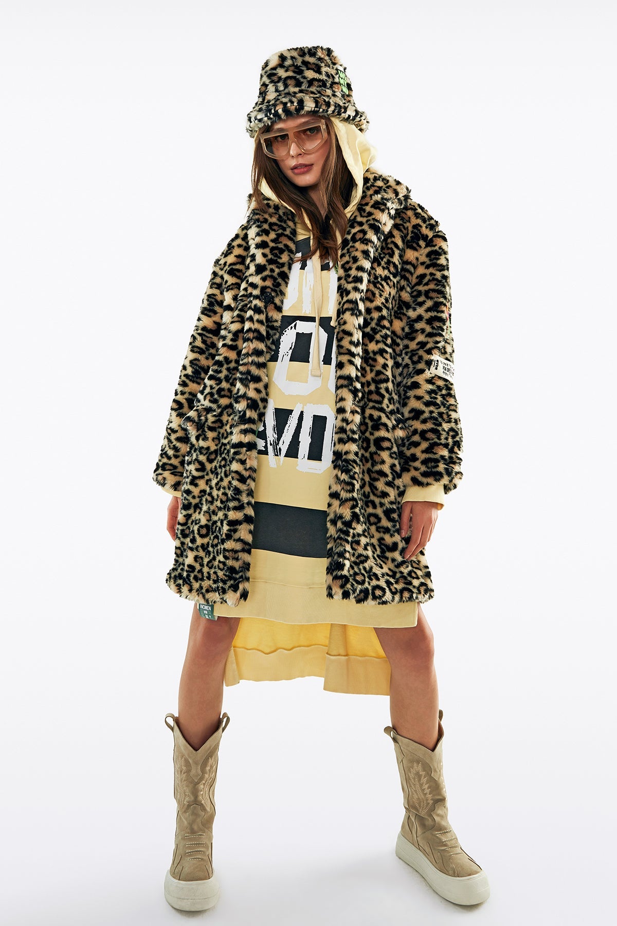 Giallo Pastello Nero Dress 11302