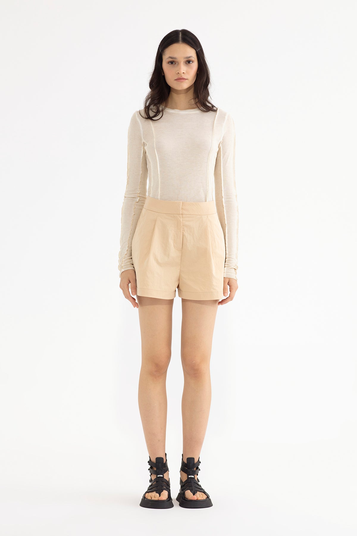 Beige Shorts 13149