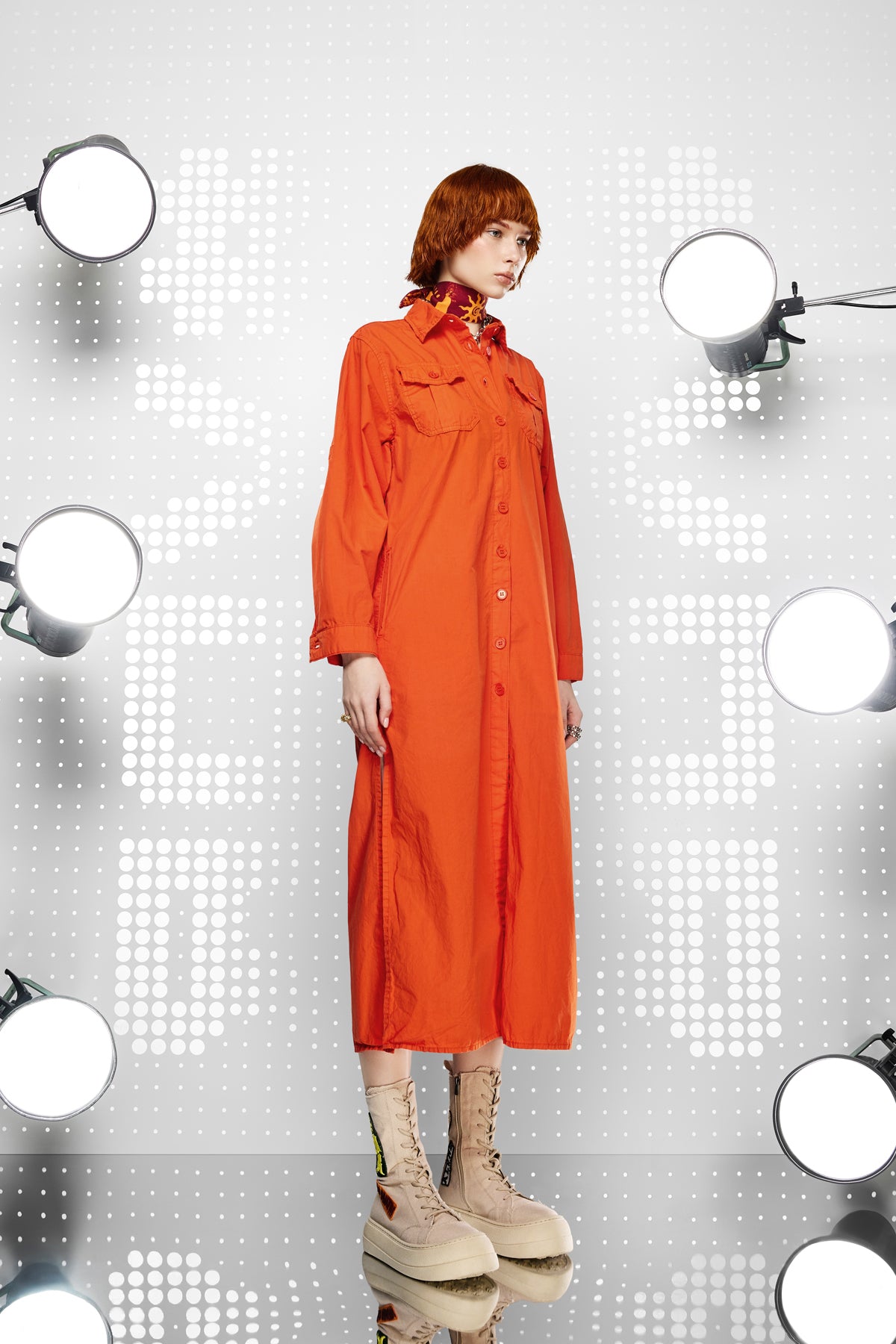 Orange Dress 15037