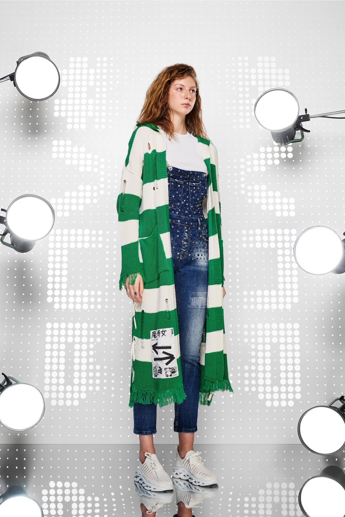 Verde Off White Cardigan 15058