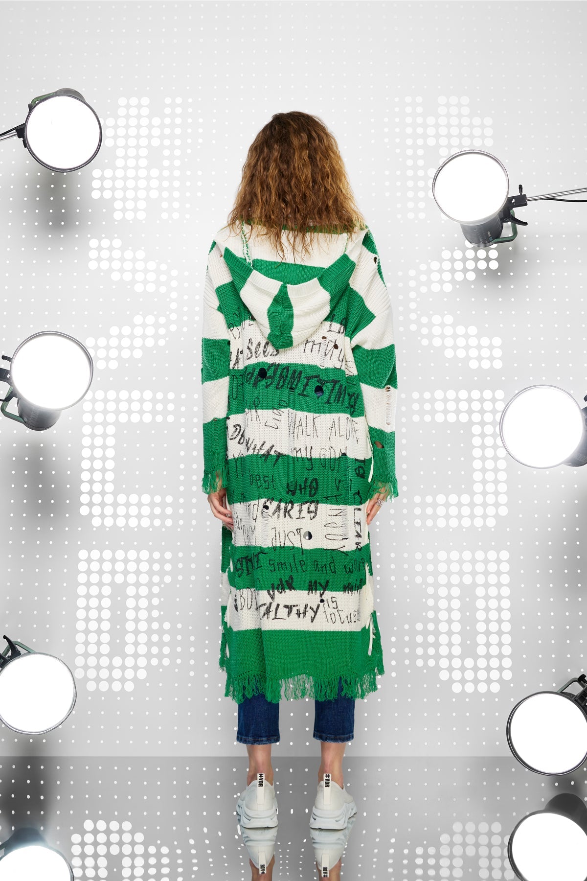 Verde Off White Cardigan 15058