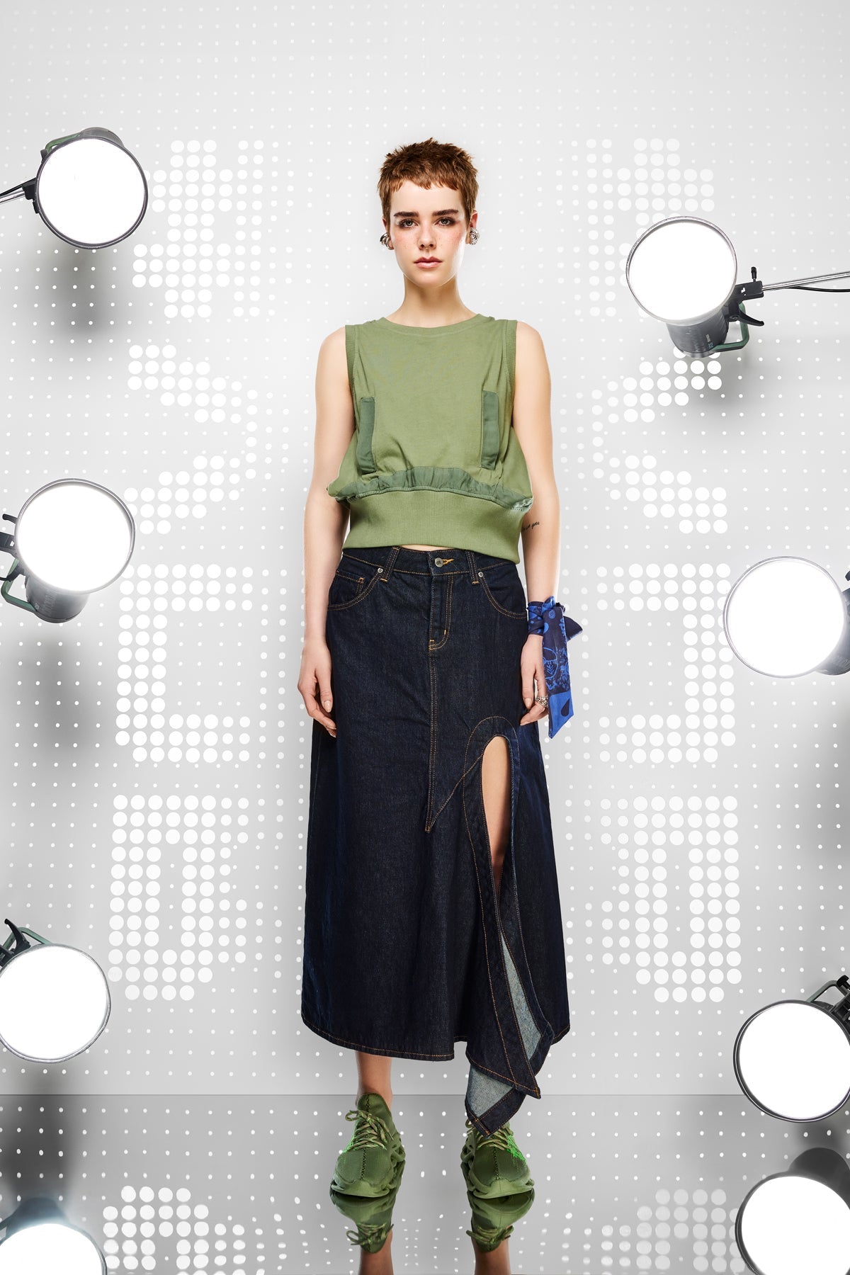 Blue Skirt 15098