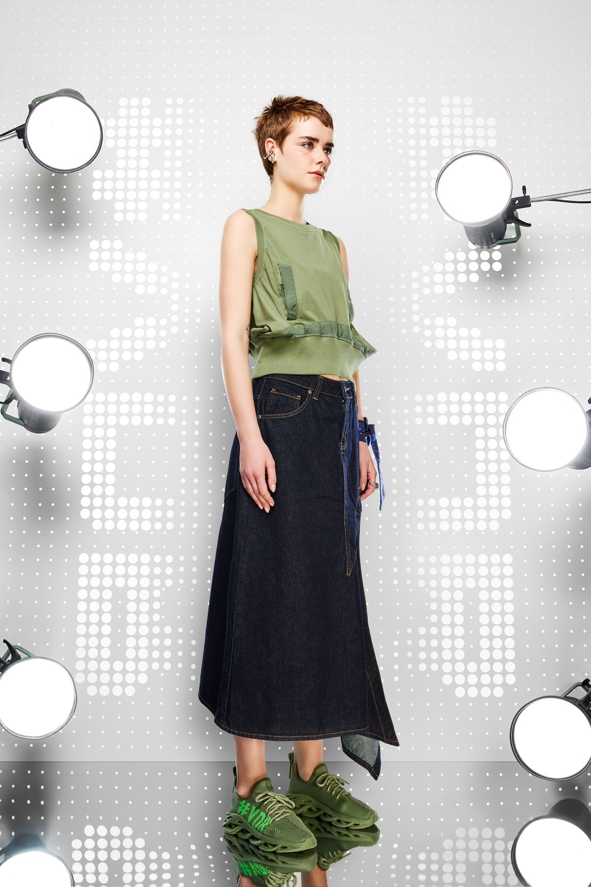 Blue Skirt 15098