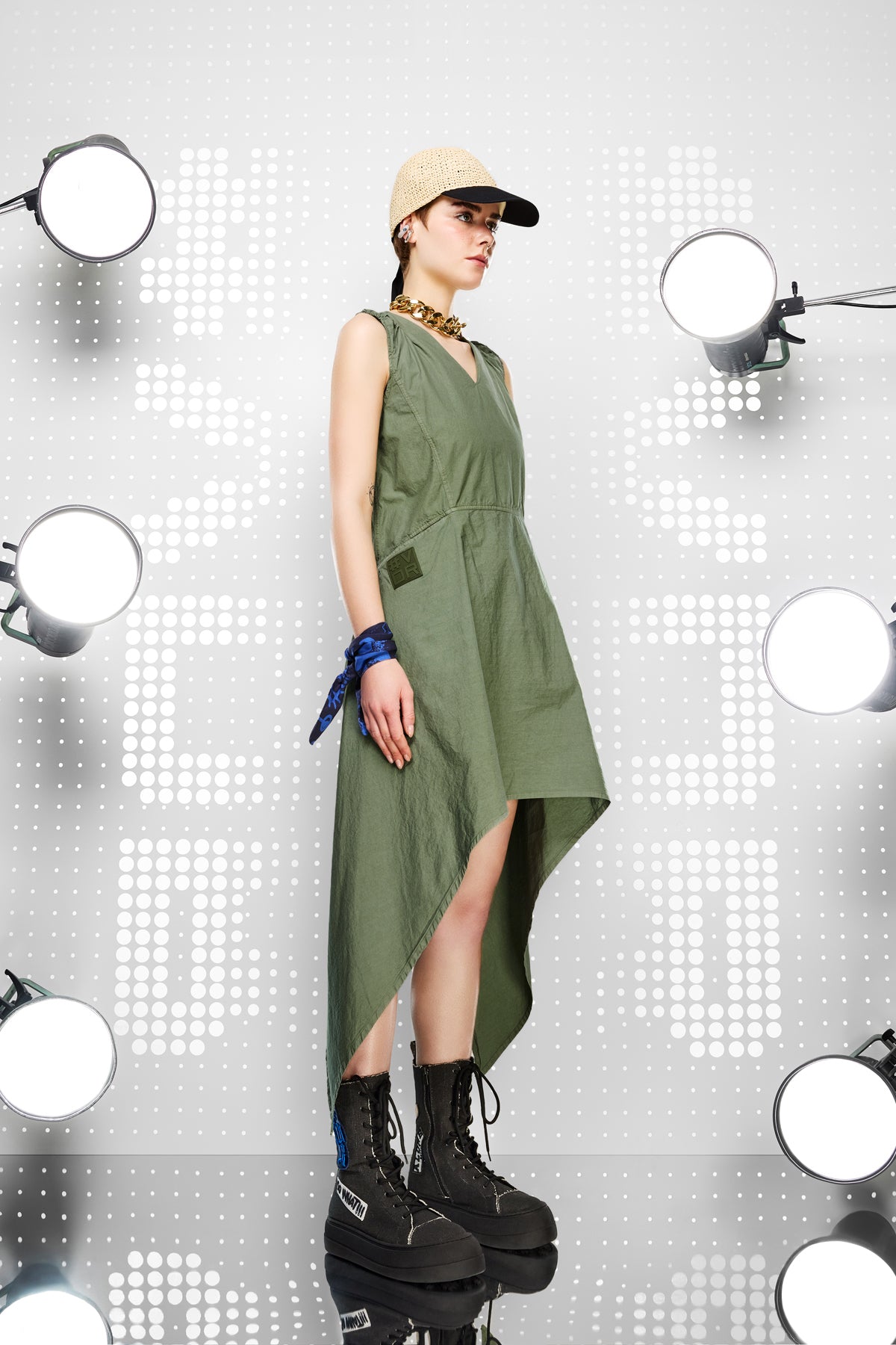 Kaki Dress 15116