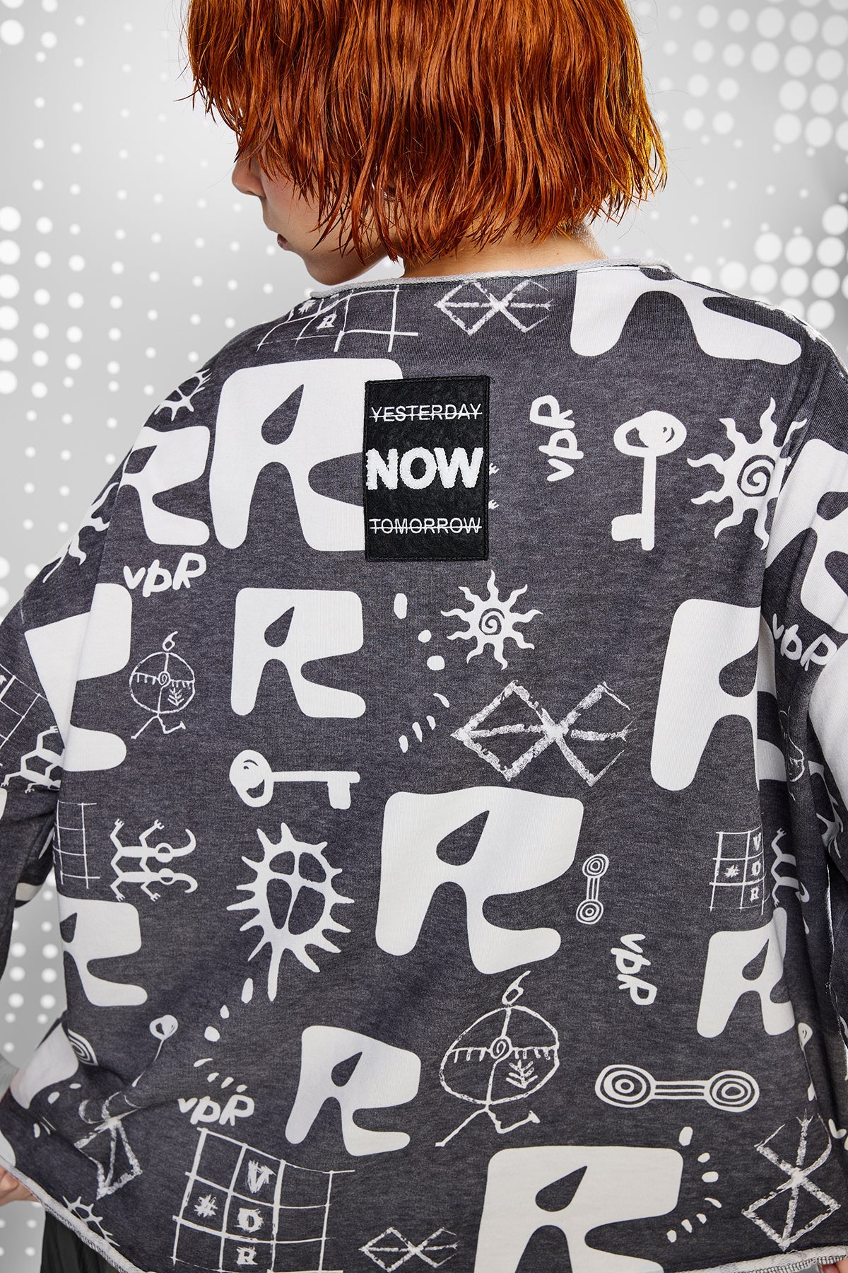 Nero Off White Sw-shirt 15163