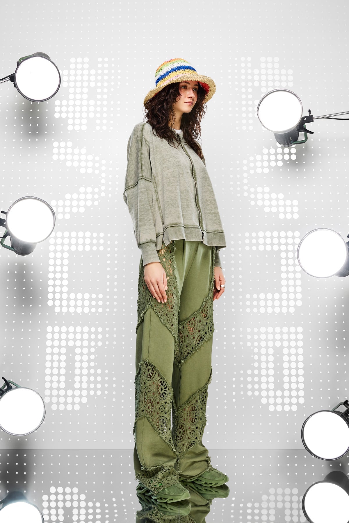 Kaki Sw-shirt 15176