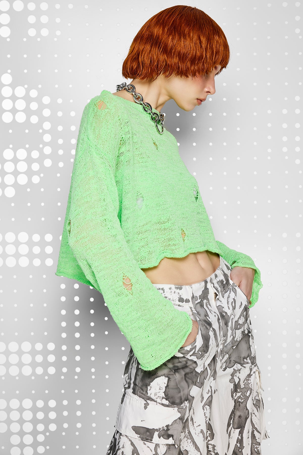 Verde Neon Pullover 15341