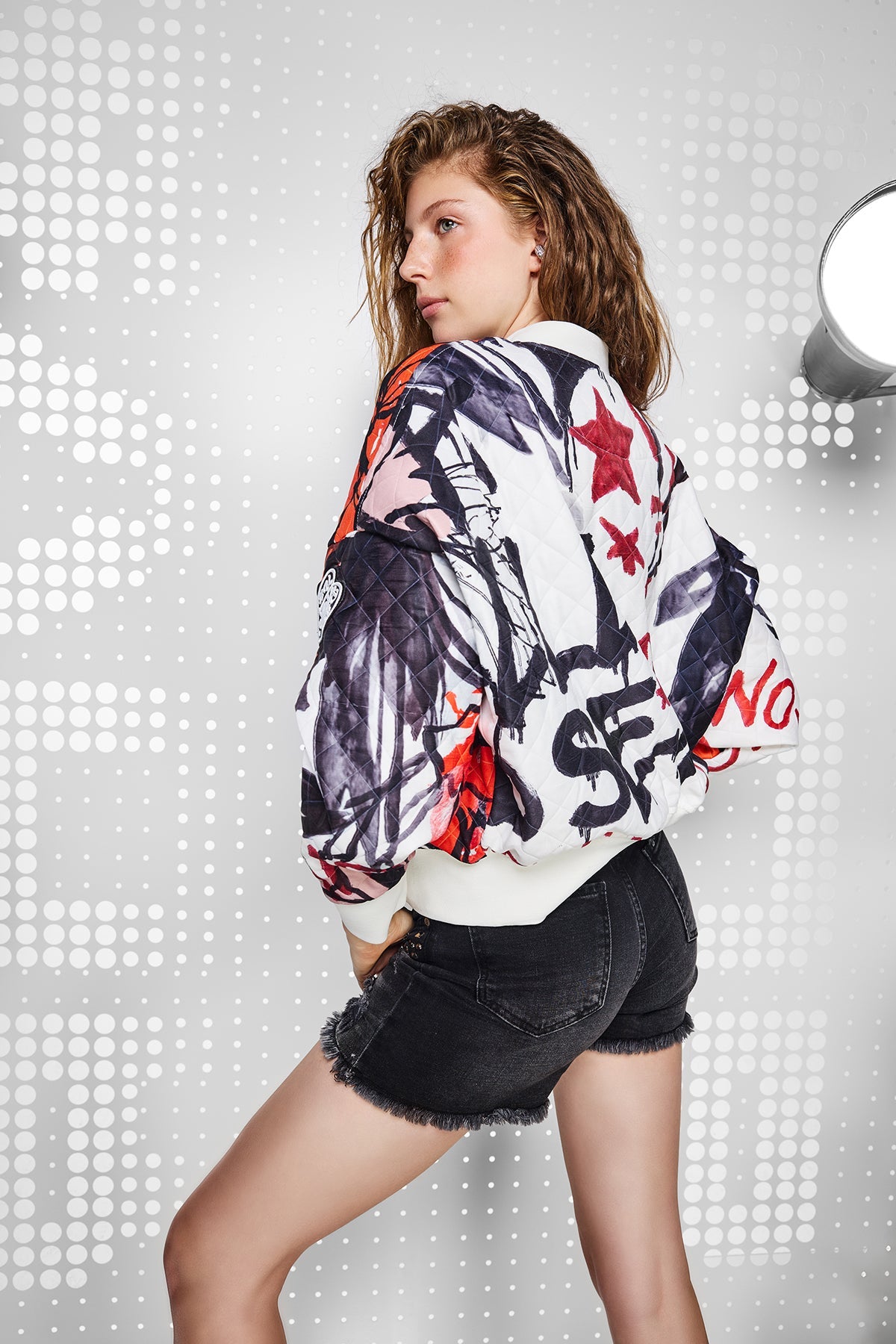 Multi Color Bomber 15418