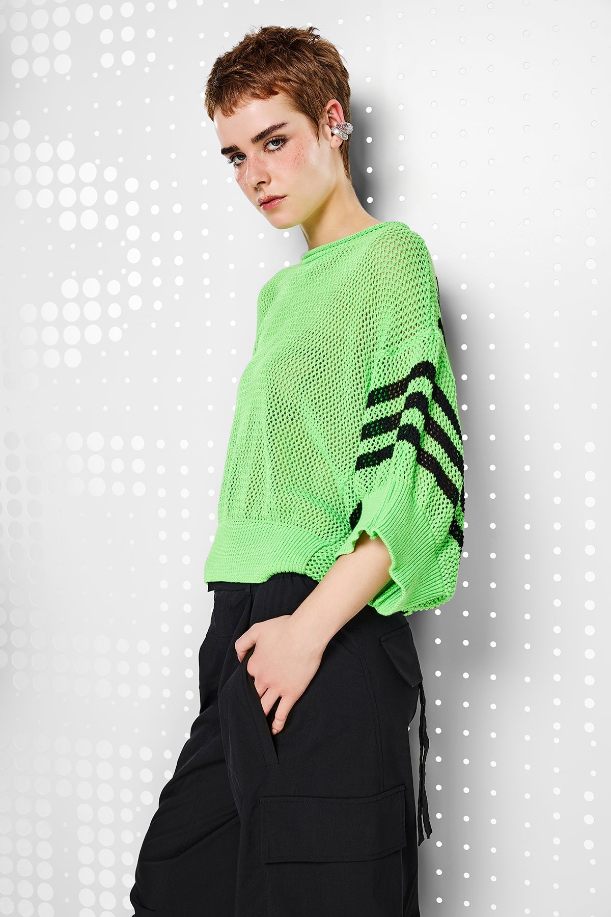 Verde Neon Pullover 15457