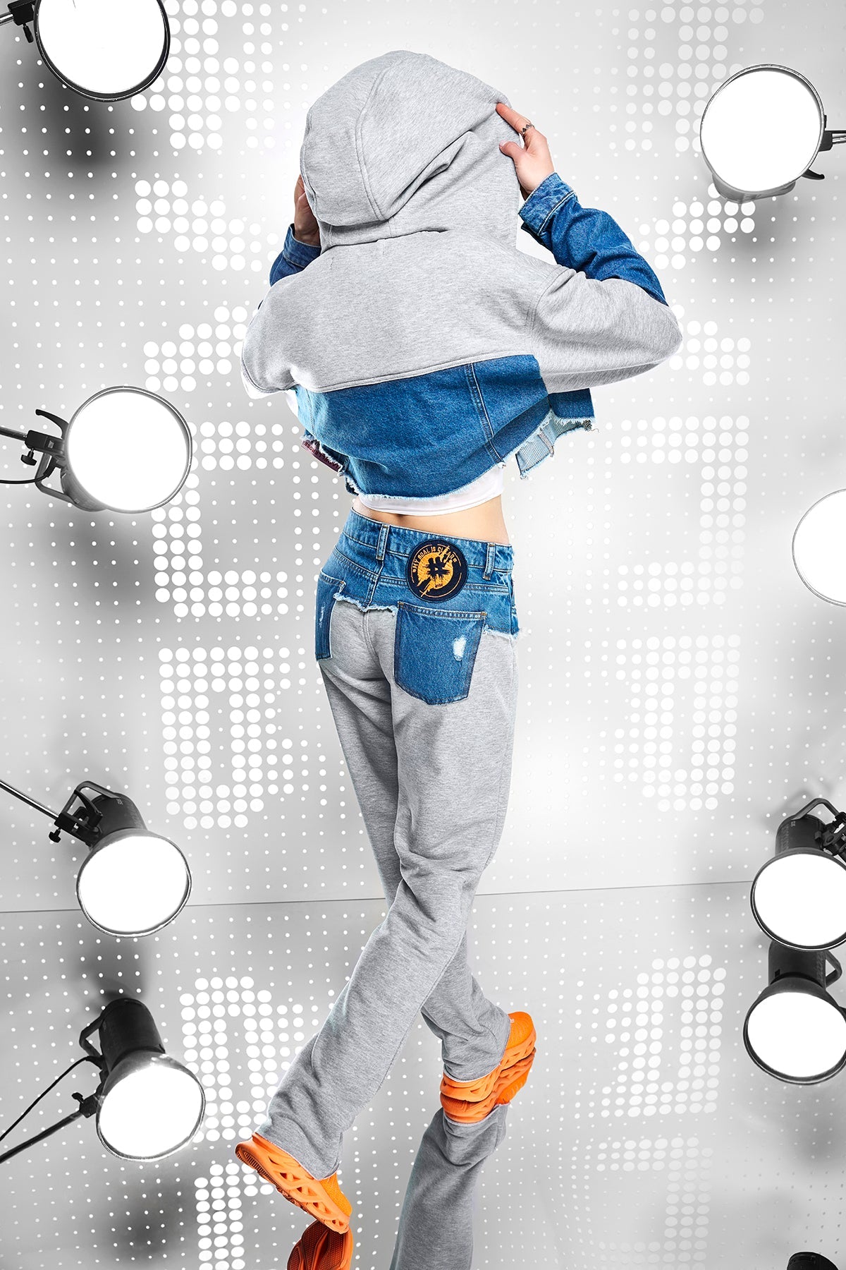 Blue G. Melange Pants 15471