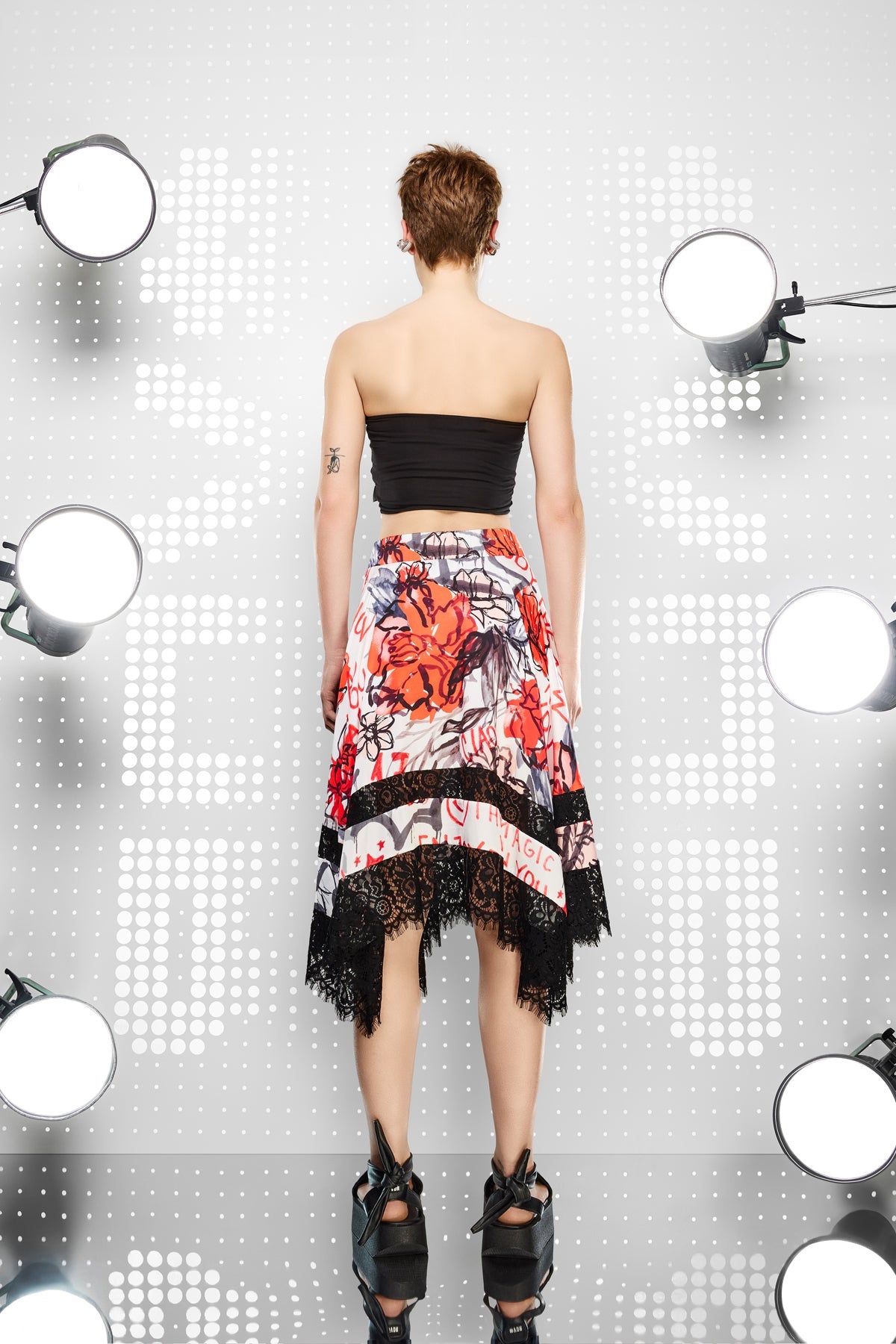 Multi Color Skirt 15473