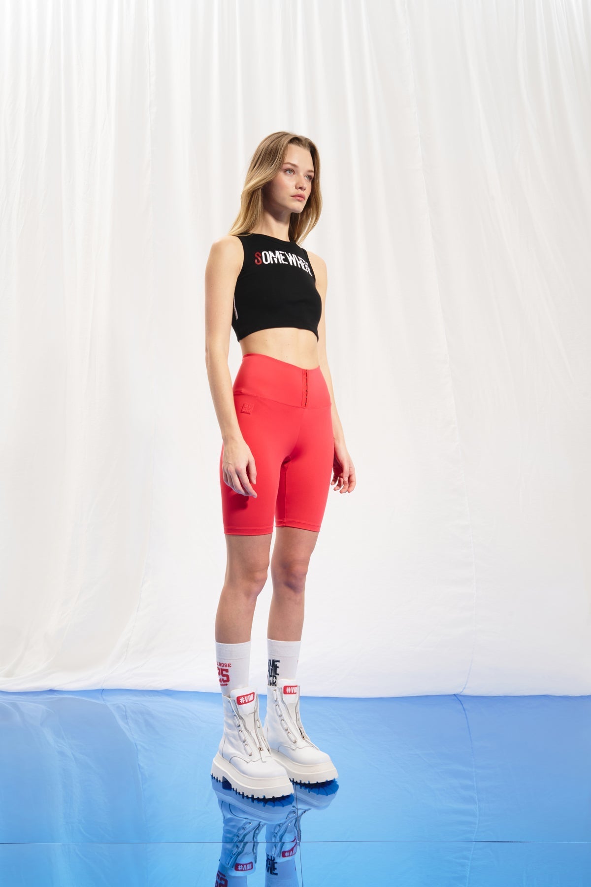 Black Cropped Tank Top 17013