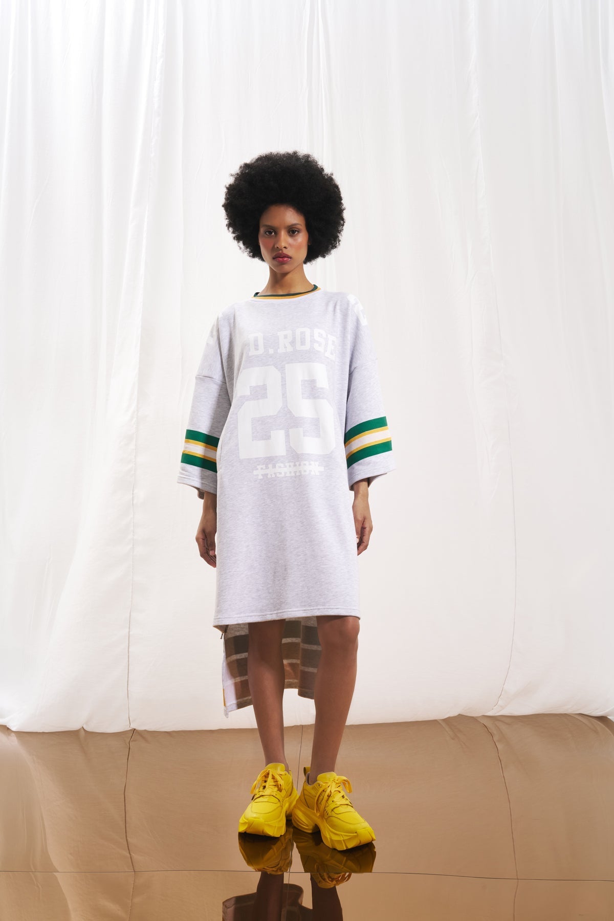 Light Grey Melange Dress 17027