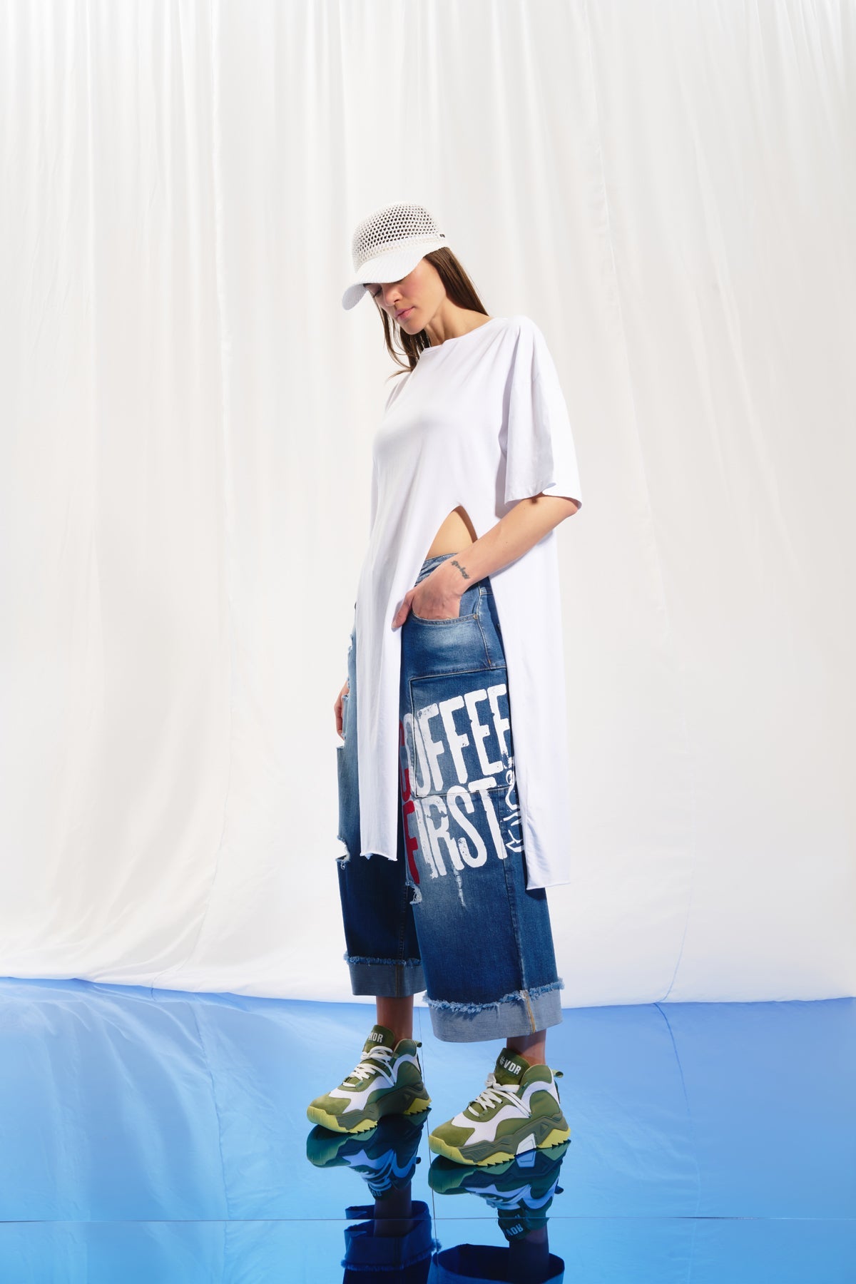 White Maxi Tunic 17053