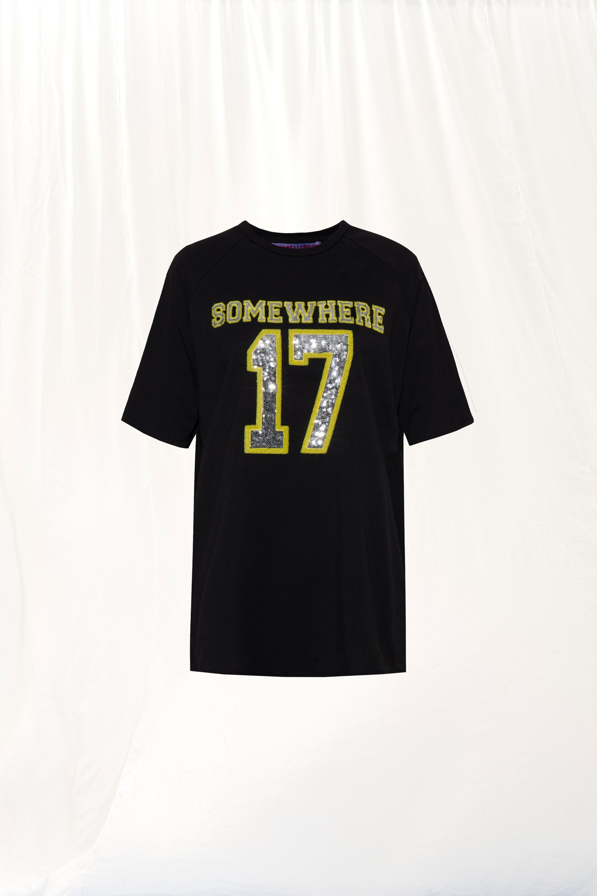 Black Sequin Oversized Tunic 17068