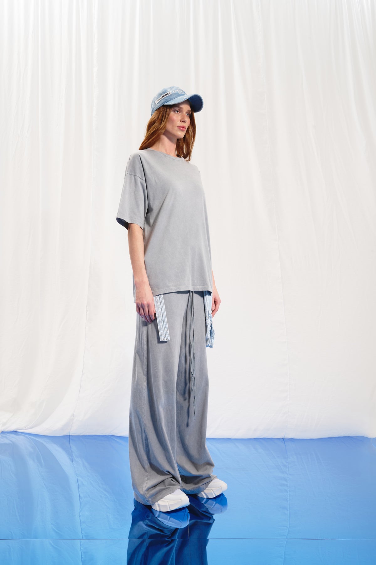 Grey Print T-shirt 17069