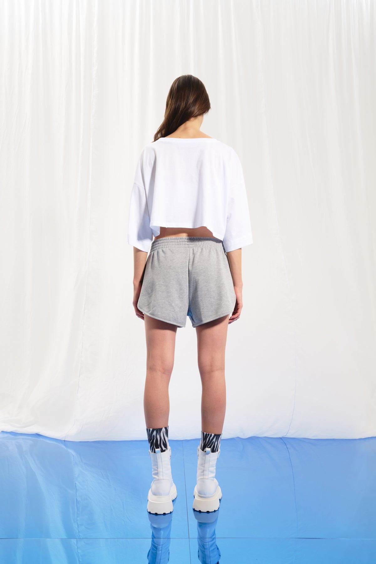 White Cropped T-shirt 17071