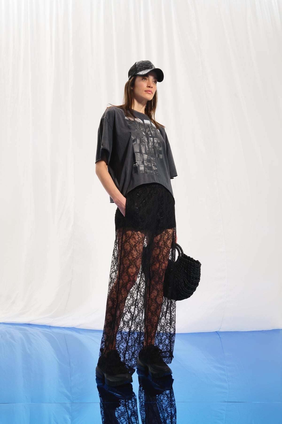 Black Printed T-shirt 17074