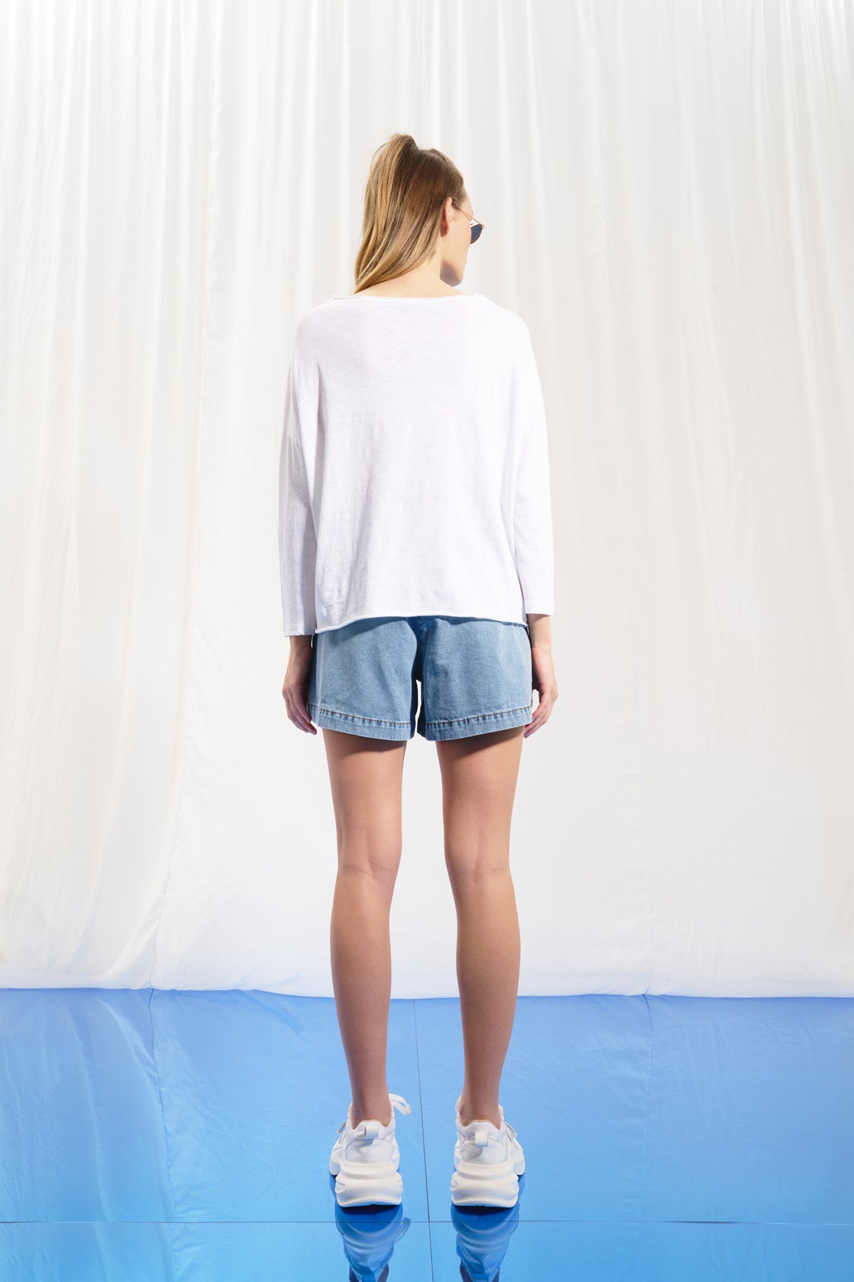 White Print T-shirt 17079