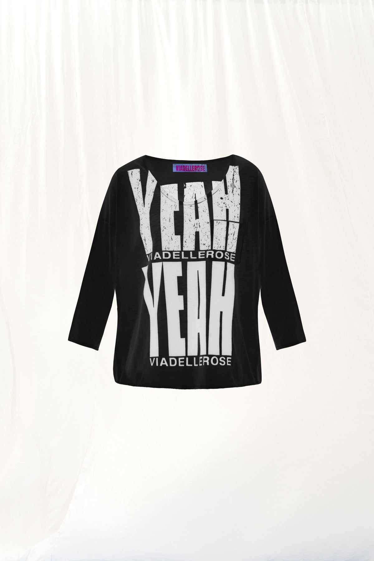 Black Print T-shirt 17082