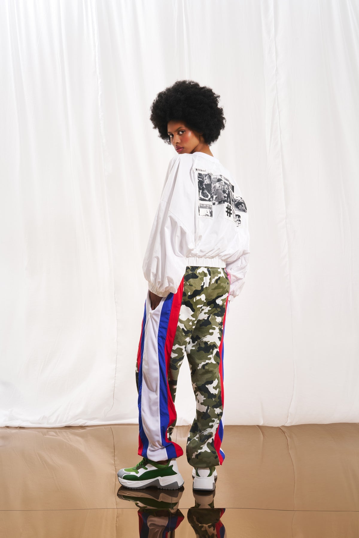 White Bomber Jacket 17088