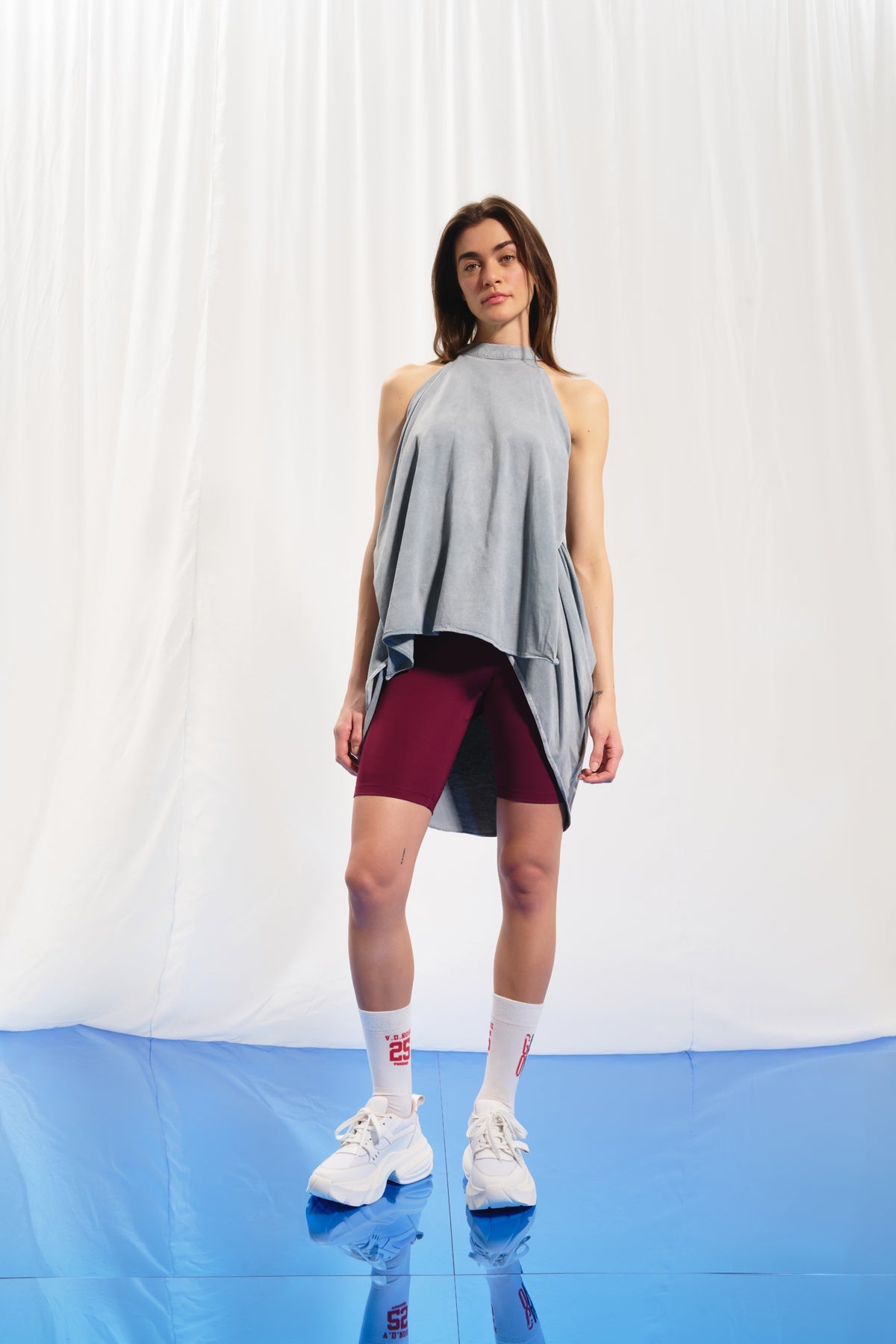 Grey Halter-neck Tunic 17101
