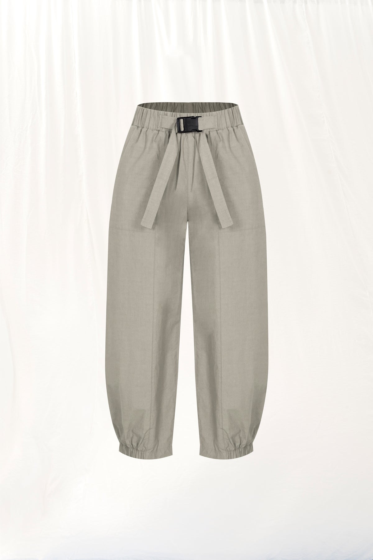 Beige Poplin Trousers 17108