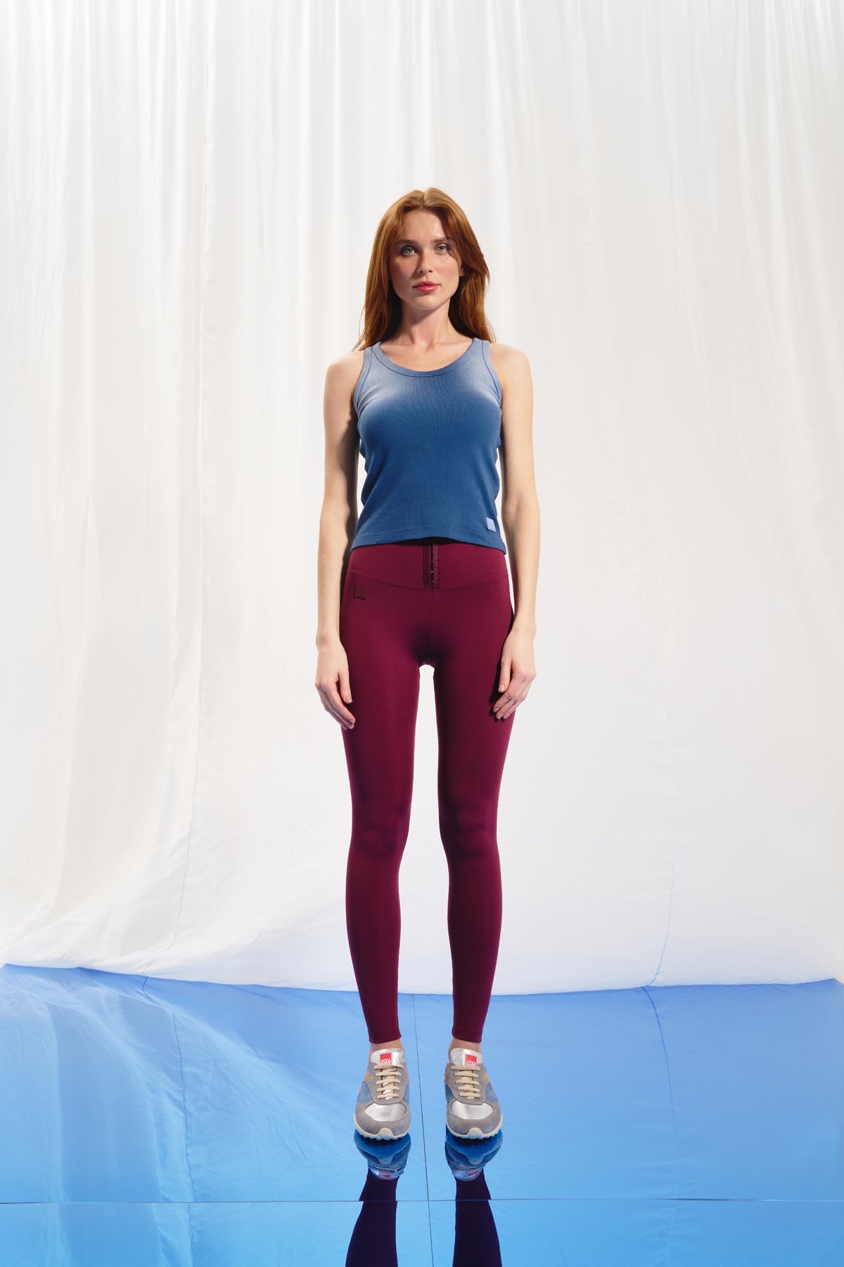 Burgundy Scuba Leggings 17118